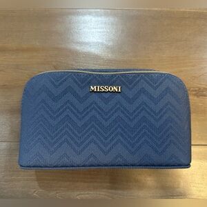 Missoni for Delta Navy Zigzag Pouch